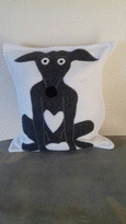 Silly Greyhound Cushion